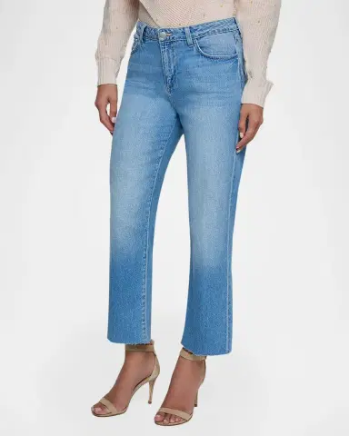 L'Agence Wanda High-Rise Cropped Wide Jeans | Thumbnail 4 L'Agence Wanda High-Rise Cropped Wide Jeans | Thumbnail 4