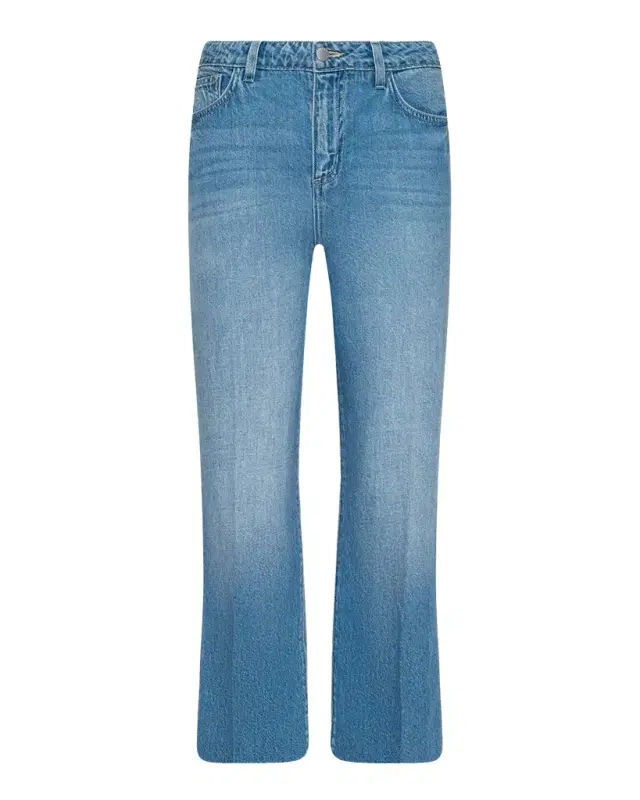 L 'Agence Wanda High-Rise Cropped Wide Jeans