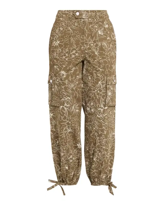 Garden Doodle Cargo Pants
