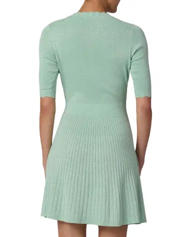 Shoshanna Warren Scalloped Shimmer Knit Mini Sweater Dress | Thumbnail 1 Shoshanna Warren Scalloped Shimmer Knit Mini Sweater Dress | Thumbnail 1