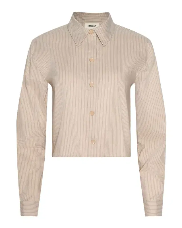 Cosette Cropped Button-Front Shirt