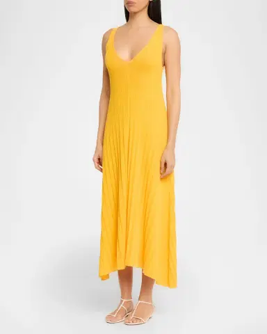 Solid and Striped The Velmira Ribbed Coverup Midi Dress | Thumbnail 4 Solid and Striped The Velmira Ribbed Coverup Midi Dress | Thumbnail 4