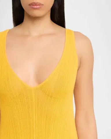 Solid and Striped The Velmira Ribbed Coverup Midi Dress | Thumbnail 5 Solid and Striped The Velmira Ribbed Coverup Midi Dress | Thumbnail 5