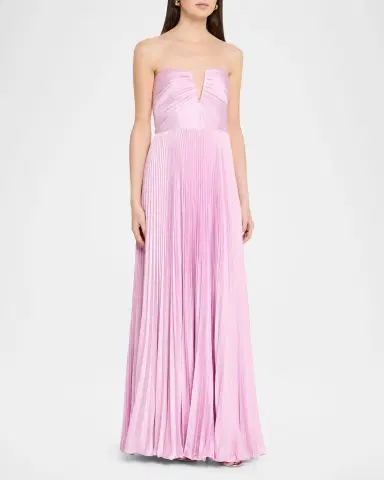 As It May Ella Strapless Pleated A-Line Gown | Thumbnail 4 As It May Ella Strapless Pleated A-Line Gown | Thumbnail 4