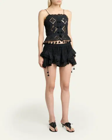 Isabel Marant Nelssy Broderie Anglaise Sleeveless Top | Thumbnail 2