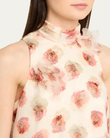 Cinq à Sept Sleeveless Floating Poplin Mini Dress | Thumbnail 5 Cinq à Sept Sleeveless Floating Poplin Mini Dress | Thumbnail 5