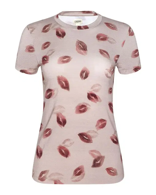 Ressi Short-Sleeve Faded Kiss Tee