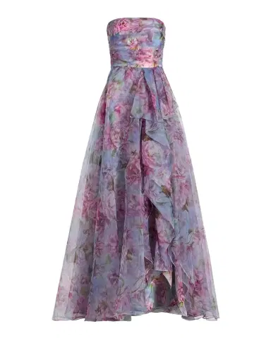 Theia Fahreta Strapless Floral-Print Gown | Thumbnail 1