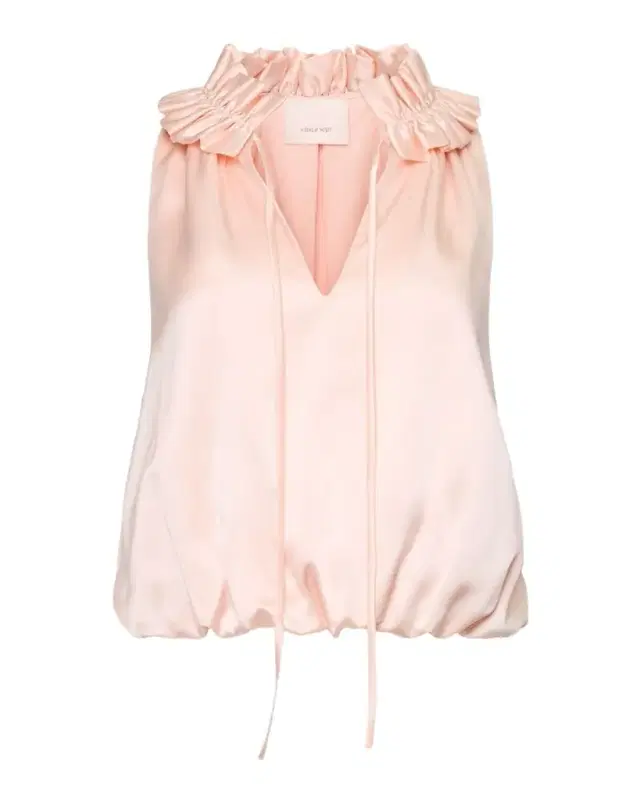 Cinq a Sept Lucianna Sleeveless Silk Bubble Blouse