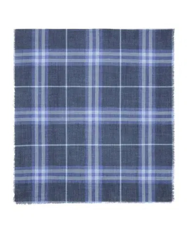 Burberry Wide Check Wool & Silk Scarf | Thumbnail 1