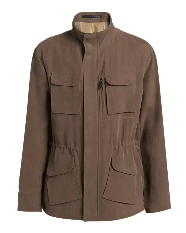 Men 's Hemp Blouson Jacket