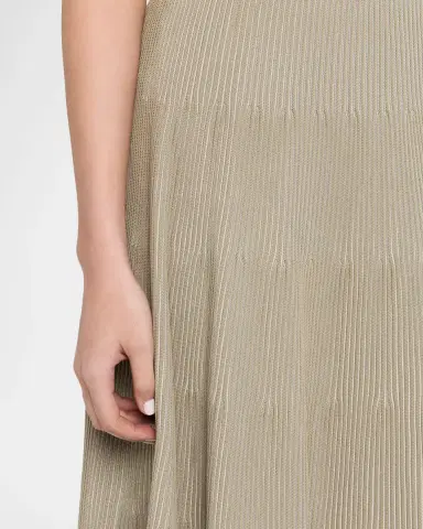 Emporio Armani A-Line Rib Knit Midi Skirt | Thumbnail 5 Emporio Armani A-Line Rib Knit Midi Skirt | Thumbnail 5