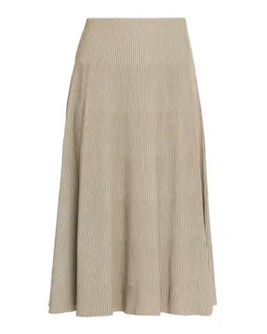 Emporio Armani A-Line Rib Knit Midi Skirt | Thumbnail 1 Emporio Armani A-Line Rib Knit Midi Skirt | Thumbnail 1