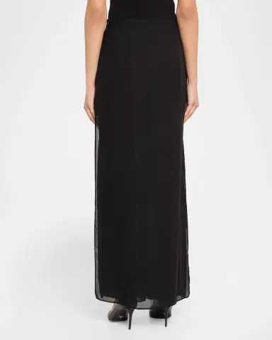 Emporio Armani Layered Straight-Leg Georgette Culottes | Thumbnail 3 Emporio Armani Layered Straight-Leg Georgette Culottes | Thumbnail 3