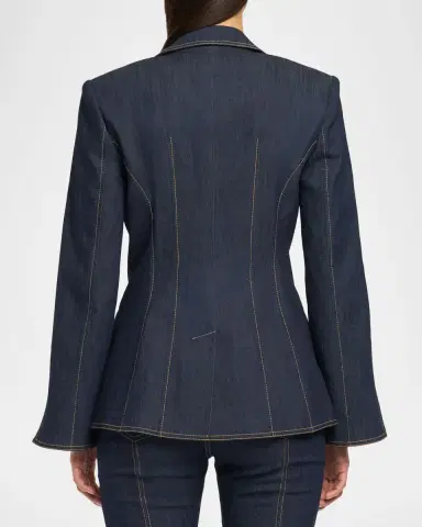 Cinq à Sept Love Token Danicka Embellished Denim Blazer | Thumbnail 2