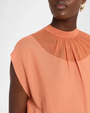 Emporio Armani Cap-Sleeve Knit Midi Dress | Thumbnail 5 Emporio Armani Cap-Sleeve Knit Midi Dress | Thumbnail 5