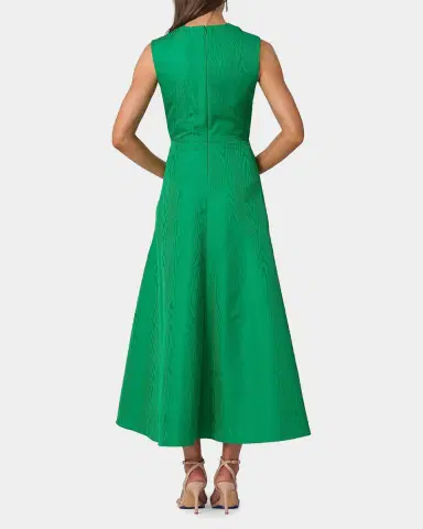 Shoshanna Gabriele Pleated Swirl-Print Midi Dress | Thumbnail 2
