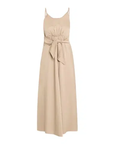 Emporio Armani Multi-Slit Twill Crepe Midi Dress | Thumbnail 1 Emporio Armani Multi-Slit Twill Crepe Midi Dress | Thumbnail 1