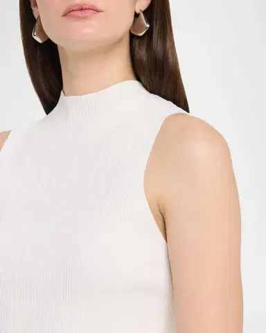 PAIGE Ravyn Ribbed Mock-Neck Tank Top | Thumbnail 5 PAIGE Ravyn Ribbed Mock-Neck Tank Top | Thumbnail 5