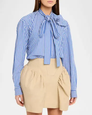Aknvas Flor Tied Poplin Shirt | Thumbnail 4 Aknvas Flor Tied Poplin Shirt | Thumbnail 4