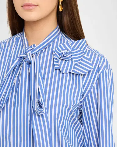 Aknvas Flor Tied Poplin Shirt | Thumbnail 5 Aknvas Flor Tied Poplin Shirt | Thumbnail 5