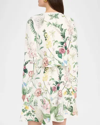 Cara Cara Rose Cropped Cardigan | Thumbnail 3 Cara Cara Rose Cropped Cardigan | Thumbnail 3