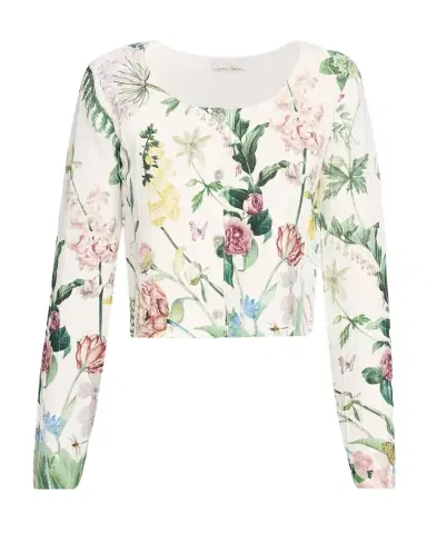 Cara Cara Rose Cropped Cardigan | Thumbnail 1 Cara Cara Rose Cropped Cardigan | Thumbnail 1