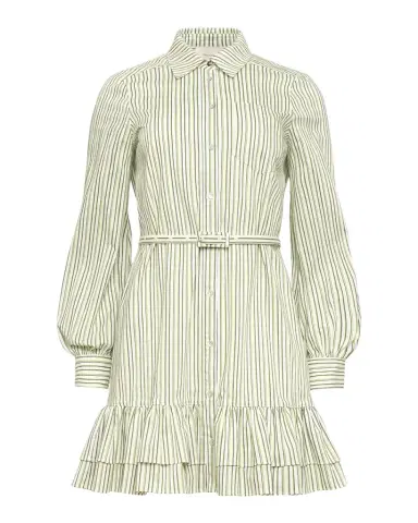 Cinq à Sept Sophie Striped Belted Mini Shirtdress | Thumbnail 1