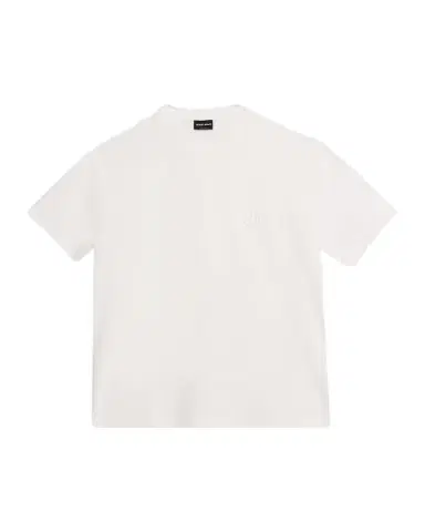 Giorgio Armani Men's Mesh Rich-Stitch Crewneck T-Shirt | Thumbnail 1 Giorgio Armani Men's Mesh Rich-Stitch Crewneck T-Shirt | Thumbnail 1