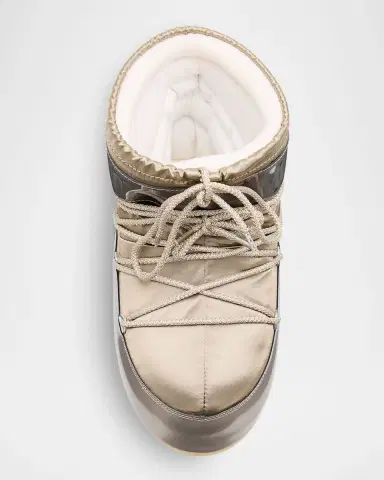 Moon Boot Icon Glance Satin Low Snow Boots | Thumbnail 4