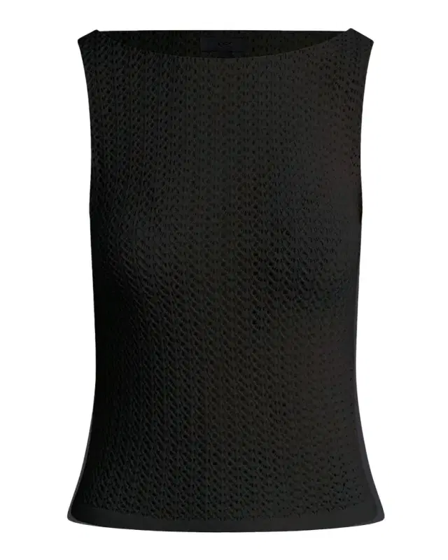 The Crochet Boat-Neck Tank Top