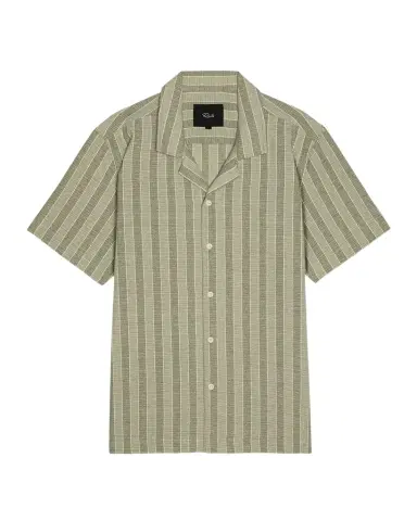 Rails Men's Short-Sleeve Fielder Shirt in Sage Brush Stripe | Thumbnail 1 Rails Men's Short-Sleeve Fielder Shirt in Sage Brush Stripe | Thumbnail 1