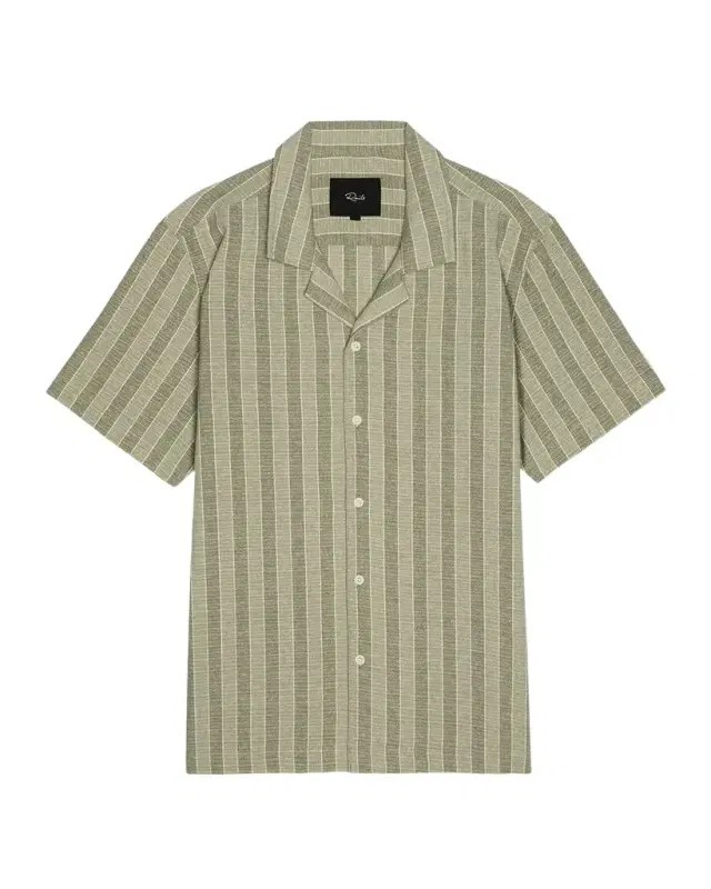 Men 's Short-Sleeve Fielder Shirt in Sage Brush Stripe