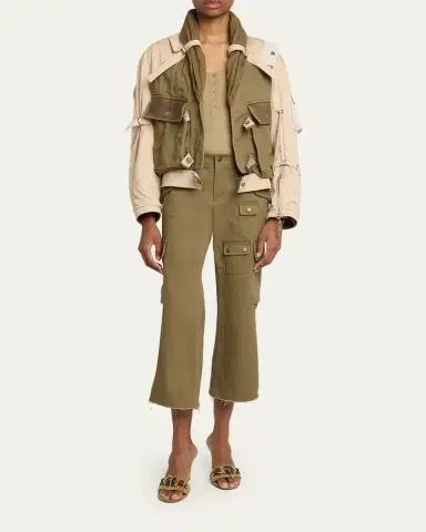 Isabel Marant Josine Kickflare Crop Cargo Pants | Thumbnail 2 Isabel Marant Josine Kickflare Crop Cargo Pants | Thumbnail 2