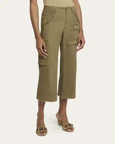 Isabel Marant Josine Kickflare Crop Cargo Pants | Thumbnail 4 Isabel Marant Josine Kickflare Crop Cargo Pants | Thumbnail 4