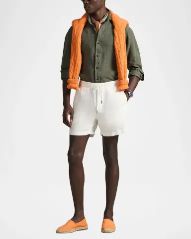 Polo Ralph Lauren Men's Prepster Linen Shorts | Thumbnail 2