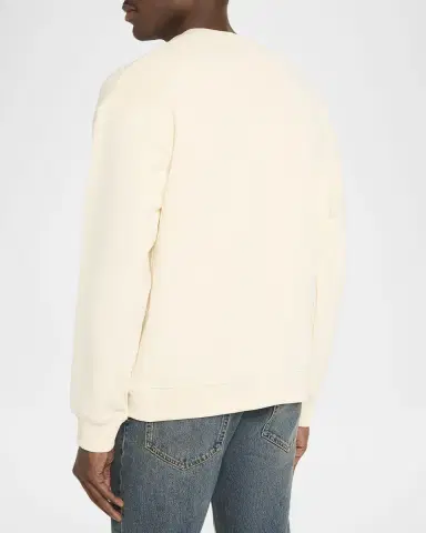 Scotch & Soda Men's Sun-Embroidered Cotton Crewneck Sweater | Thumbnail 2 Scotch & Soda Men's Sun-Embroidered Cotton Crewneck Sweater | Thumbnail 2