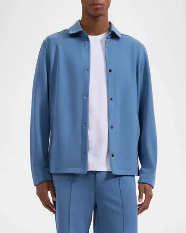 Bugatchi Men's Soft Touch Knit Shirt Jacket | Thumbnail 4