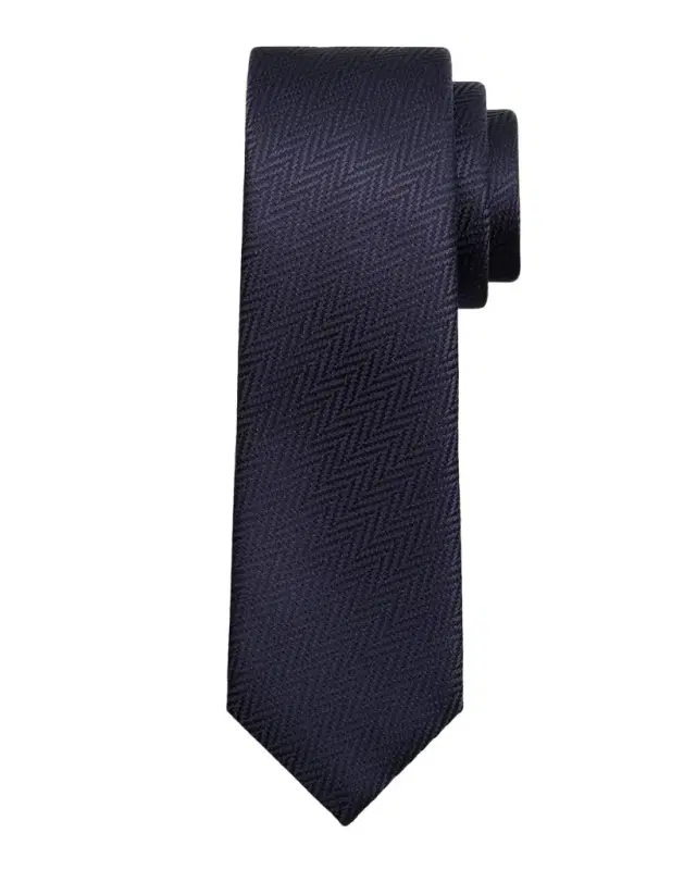 Men 's Zig-Zag Woven Jacquard Silk Tie