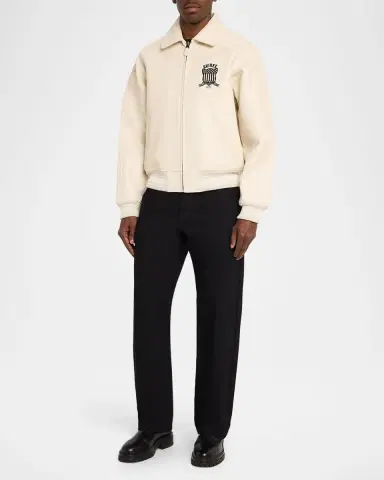 Avirex Men's Tofu Leather Bomber Jacket | Thumbnail 2
