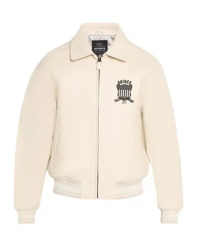 Avirex Men's Tofu Leather Bomber Jacket | Thumbnail 1