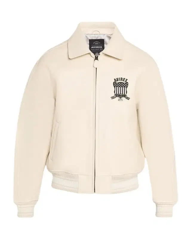 Men 's Tofu Leather Bomber Jacket