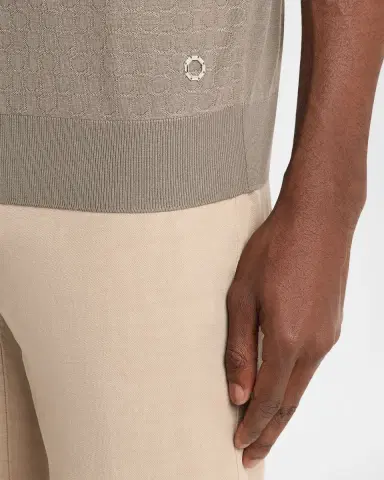 Stefano Ricci Men's Alpha Yarn Cashmere Short-Sleeve T-Shirt | Thumbnail 4