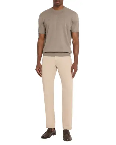 Stefano Ricci Men's Alpha Yarn Cashmere Short-Sleeve T-Shirt | Thumbnail 1