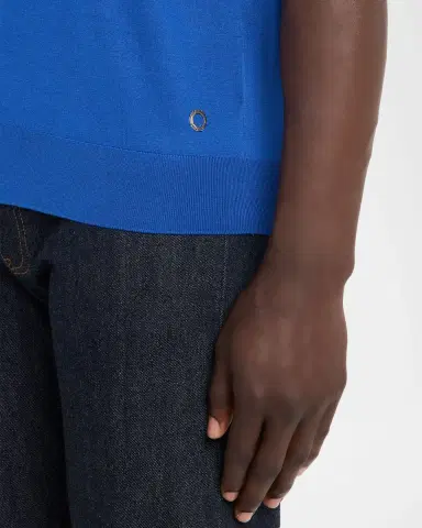 Stefano Ricci Men's Alpha Yarn Cashmere Short-Sleeve Polo | Thumbnail 5 Stefano Ricci Men's Alpha Yarn Cashmere Short-Sleeve Polo | Thumbnail 5