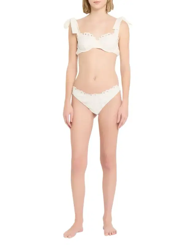 SIMKHAI Gina Embroidered Bikini Bottoms