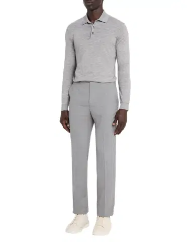 ZEGNA Wool Slim Tailored Pants | Thumbnail 1