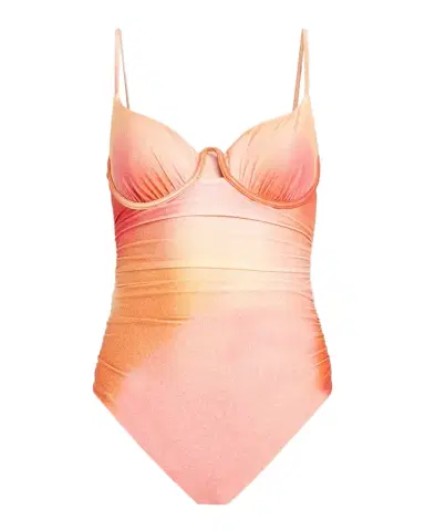 Simkhai Laine Ruched One-Piece Swimsuit | Thumbnail 1
