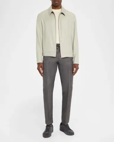 Stefano Ricci Men's Textured Cashmere-Blend Zip Jacket | Thumbnail 2