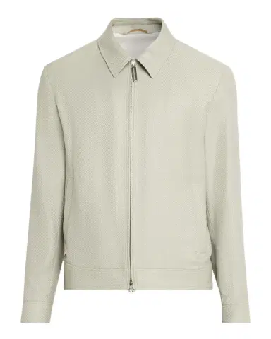 Stefano Ricci Men's Textured Cashmere-Blend Zip Jacket | Thumbnail 1